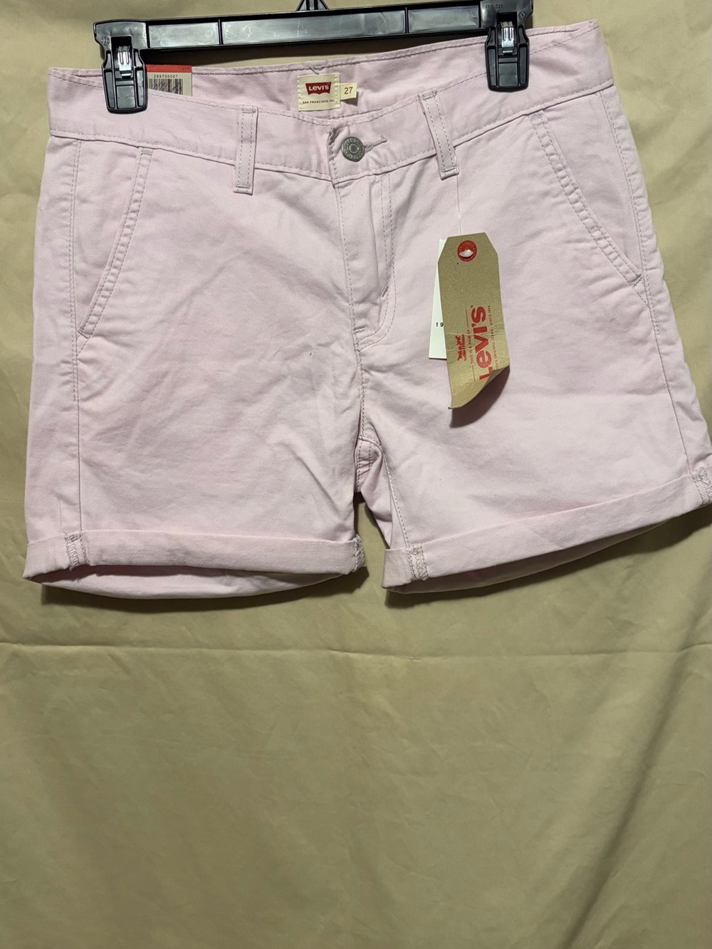 Levi's Light Pastel Pink Women's Denim Shorts